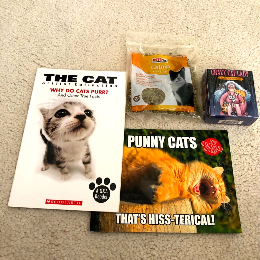 4. piece cat lover gift selection stocking stuffer